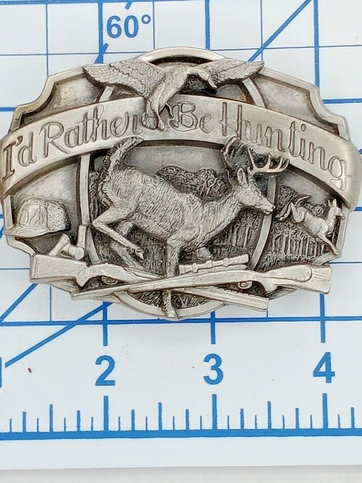 Hunting Belt Buckle Siskiyou Pewter Design For Outdoorsmen