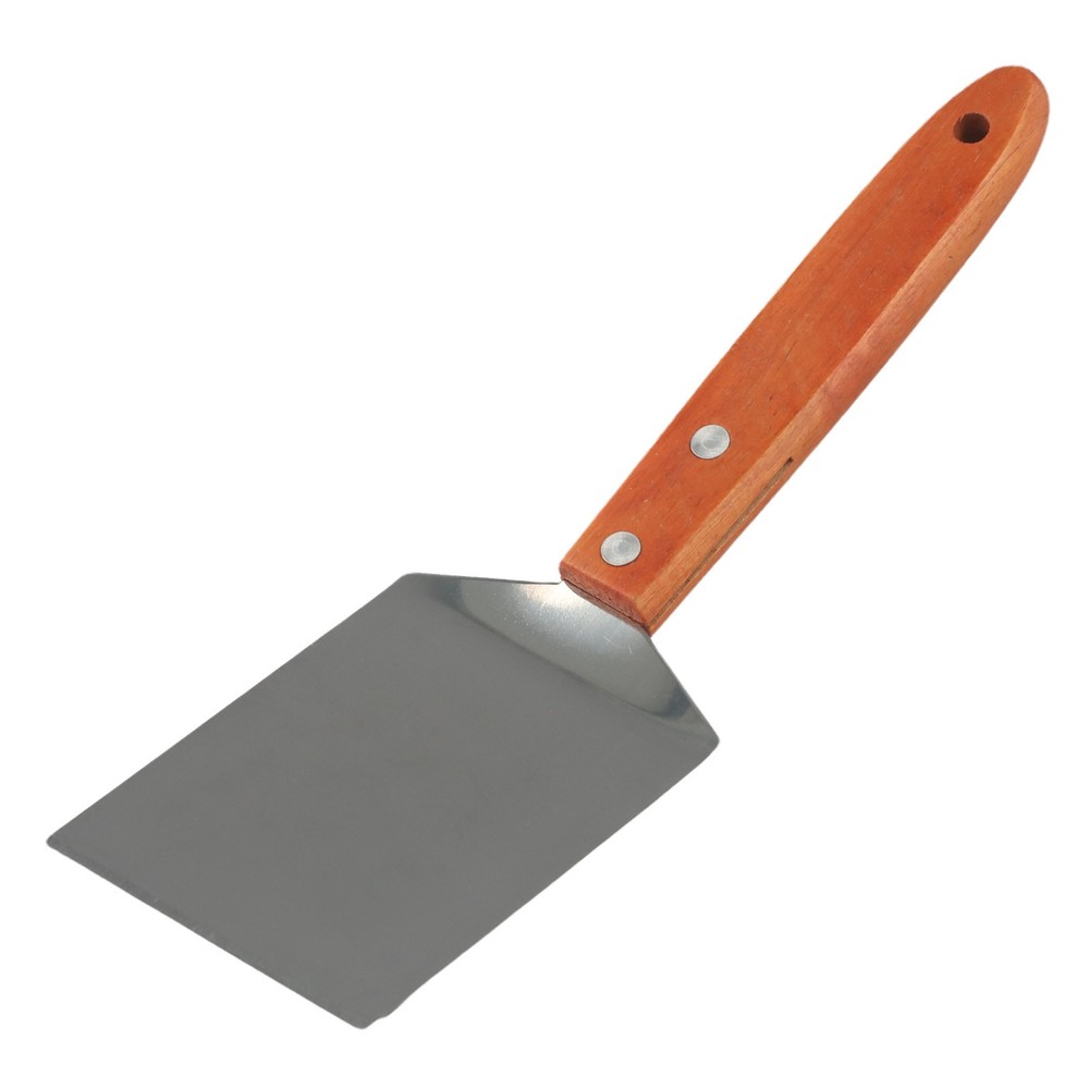 Essential Kitchen Tool Stainless Steel Cookie Spatula with Wood Handle