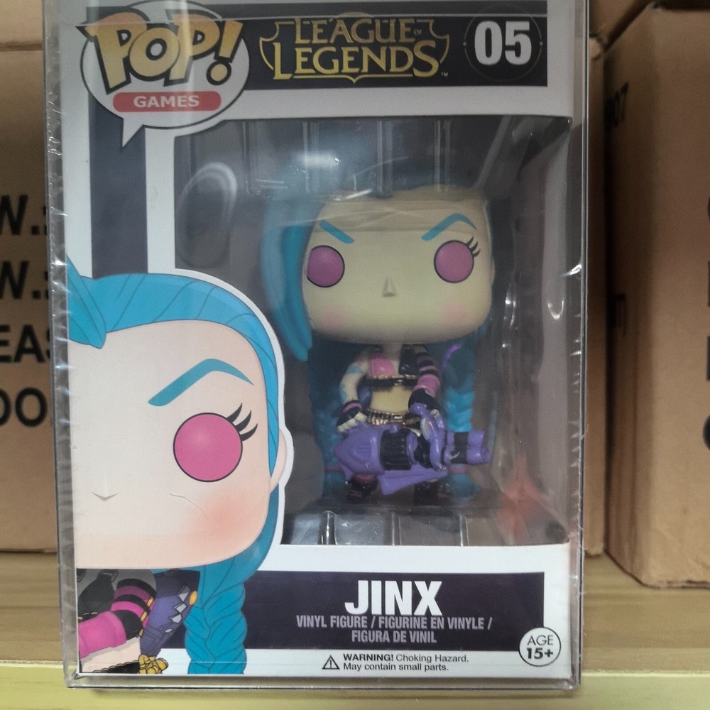 Funko POP Vinyl League of Legends Jinx #05 Vaulted Exclusive with Protector Case  