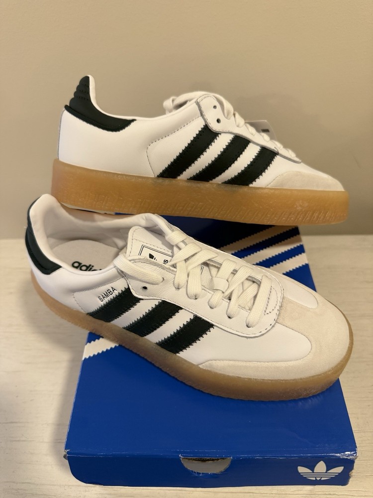 Size 6 - Adidas Sambae White Aurora Ivy Gum W