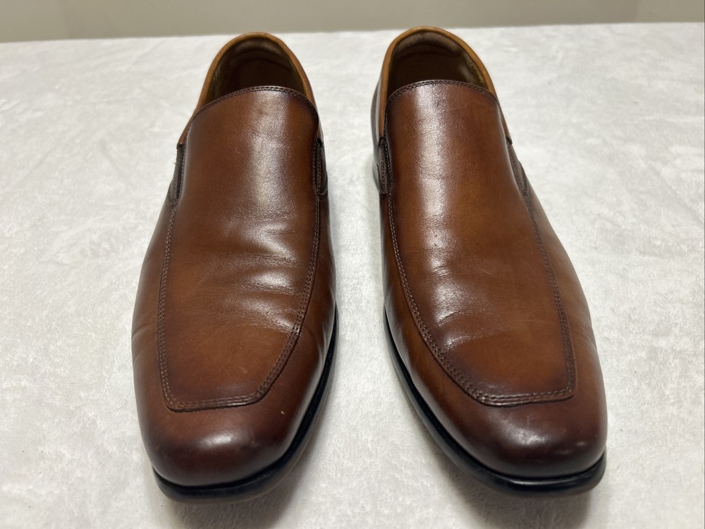 Florsheim Men’s Shoes Size 12 M Brown Leather Loafers Slip On Dress Casual