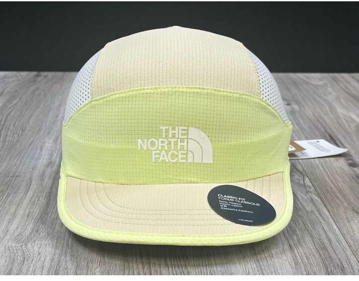 The North Face Summer Run Hat in Astro Lime & Gravel One Size NWT Lightweight Classic Fit