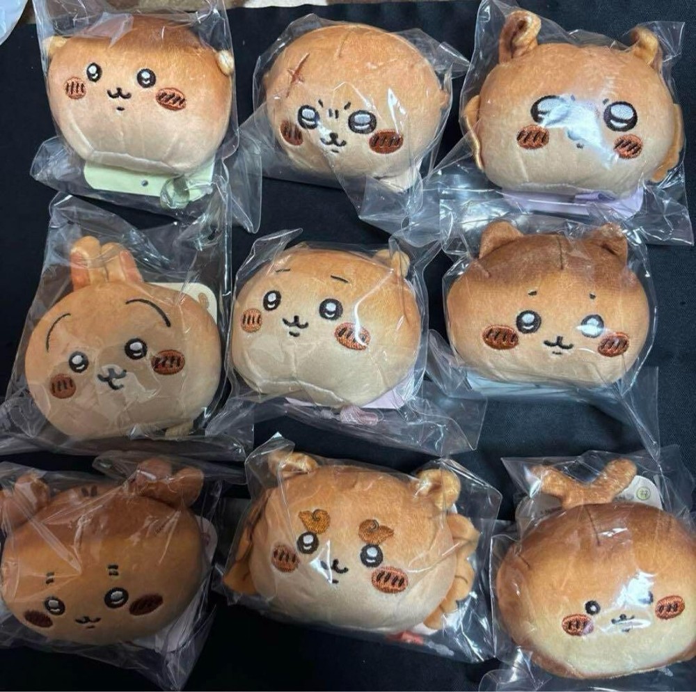Chiikawa Bakery Mascot Mochimochi Bread Plush Toy Complete Set of 9 Japan NEW