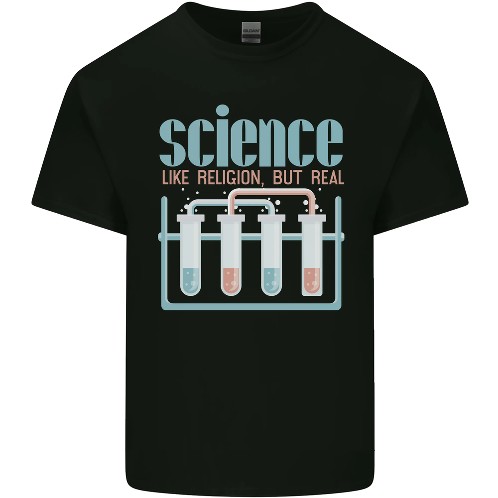 Science Like Religion Atheist Atheism Evolution Mens Cotton T-Shirt Tee Top