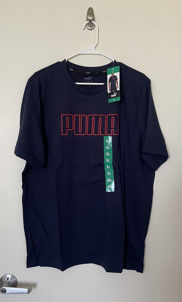 Puma Men's XL Navy Blue Comfort Fit T-Shirt