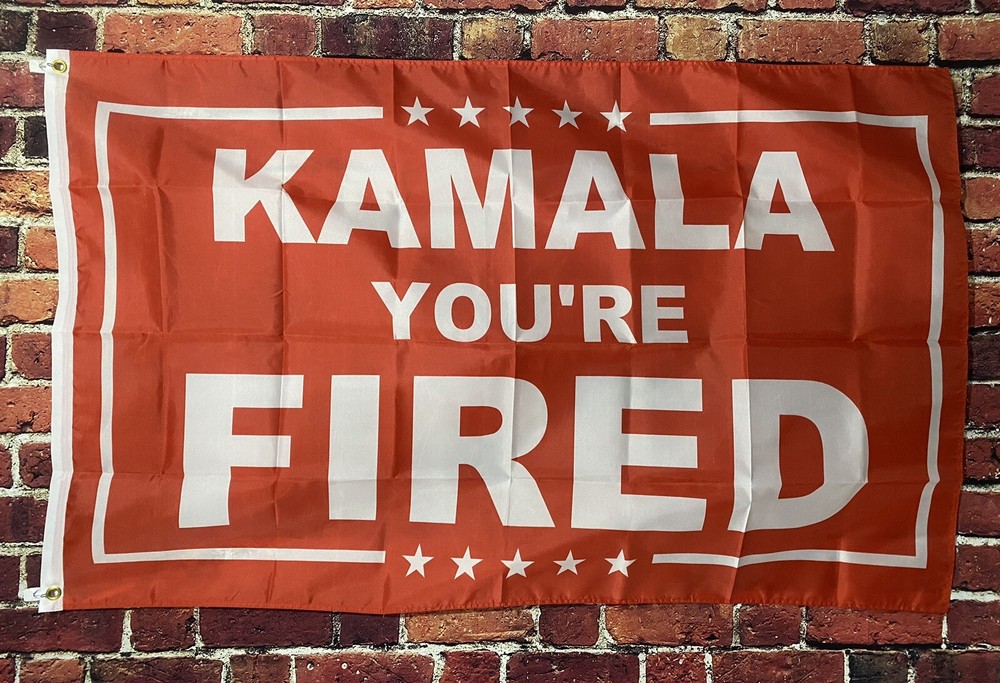 Kamala Harris You’re Fired Flag FREE USA SHIP Donald Trump Vote Republican 3x5'