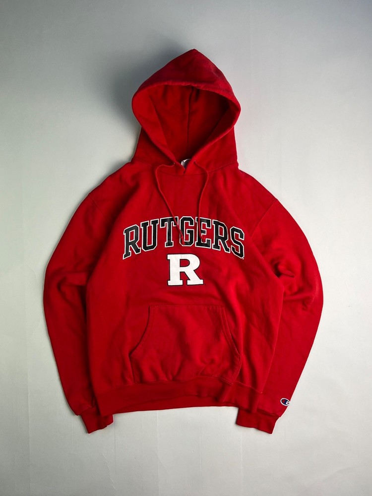 Champion Rutgers Hoodie Red Medium