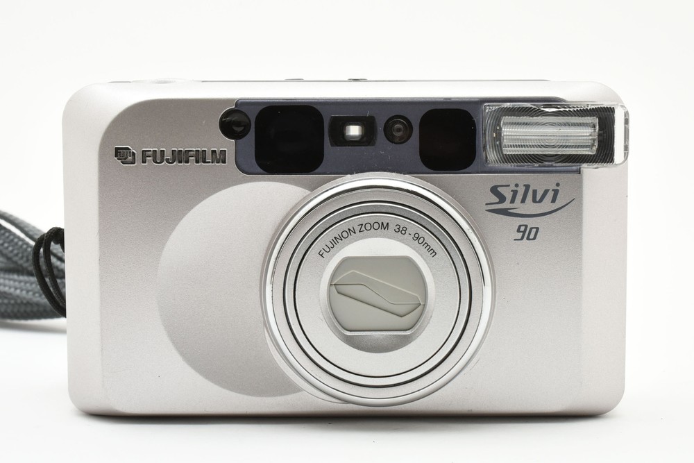 FujiFilm Silvi 90 Silver 35mm Point & Shoot Film Camera Tested Excellent Condition