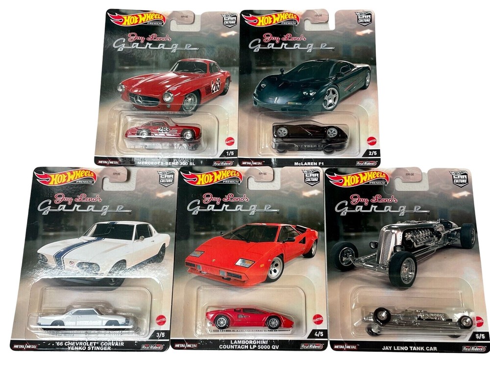 Hot Wheels 2022 Car Culture Jay Lenos Garage 1/64 Full Set - FPY86-957N