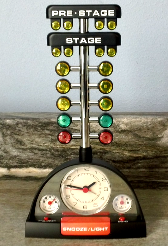 Drag Racing Alarm Clock with Sound and Lights 2005 Mark Feldstein
