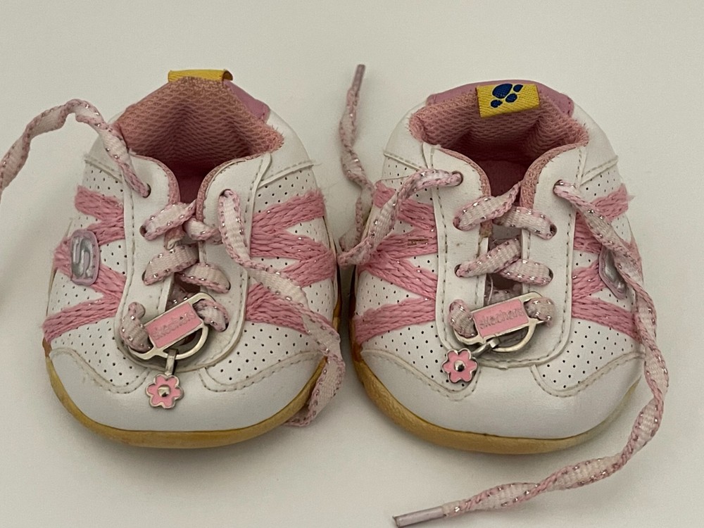 Skechers Pink White Tennis Shoes BABW Build A Bear Workshop Plush Shoes