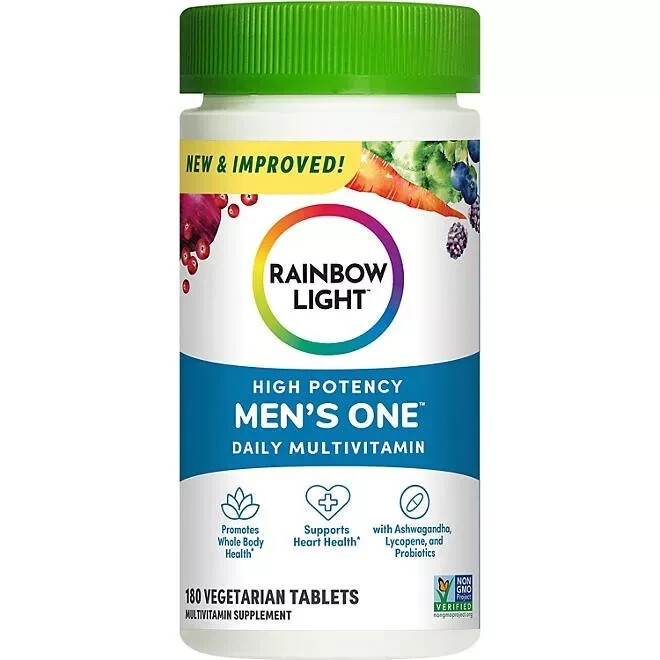 Rainbow Light Men’s One Multivitamin Plus Superfoods & Probiotics (180 ct.)