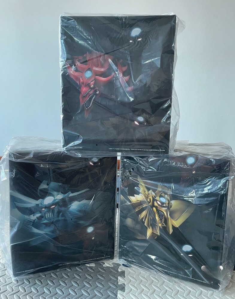 Yu-Gi-Oh Kotobukiya Egyptian God Statues Set - Ra, Slifer & Obelisk