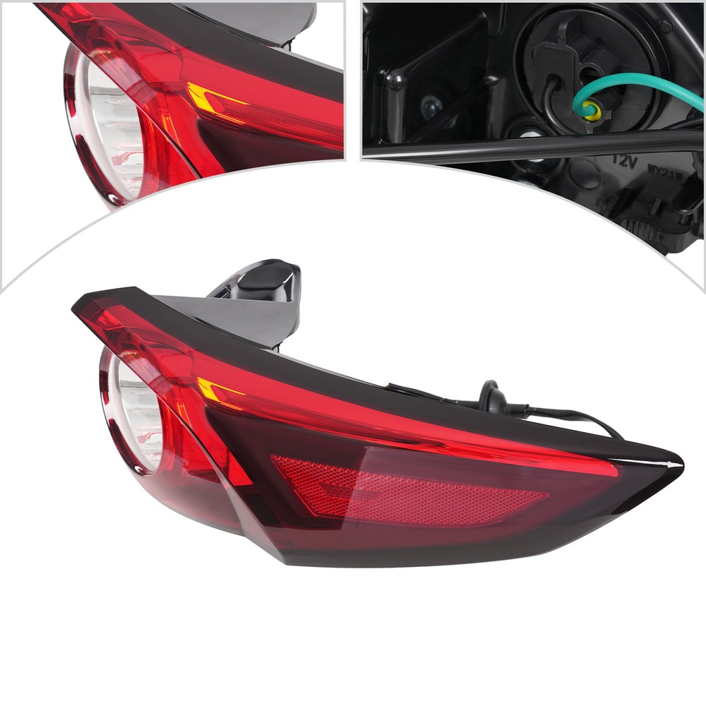 For 16-23 Mazda CX-9 Passenger Side Tail Light TK50-51-150B Outer LED Rear Lamp