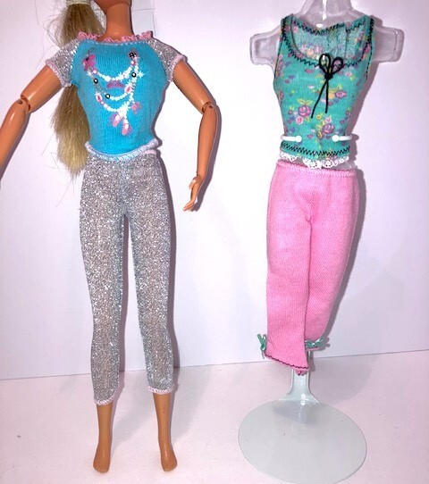 Barbie Clothing Fashions Pajamas 2 matching  sets