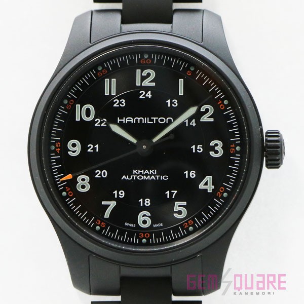 Hamilton Khaki Field Auto Wristwatch Titanium Black Excellent Condition H70665