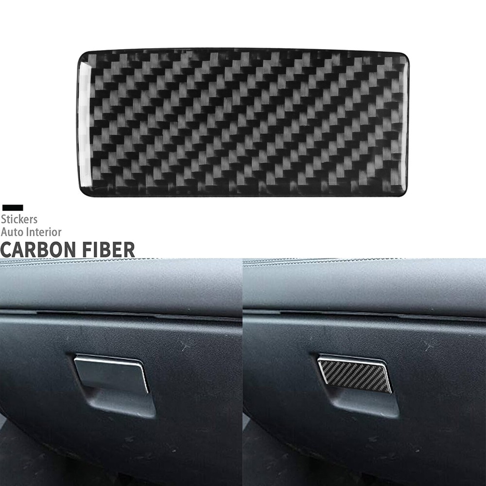 Real Carbon Fiber Glove Box Handle Cover For Land Rover Discovery Sport 2015-19