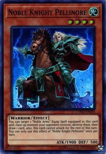 Noble Knight Pellinore CYHO-EN090 Super Rare Unlimited Mod Played
