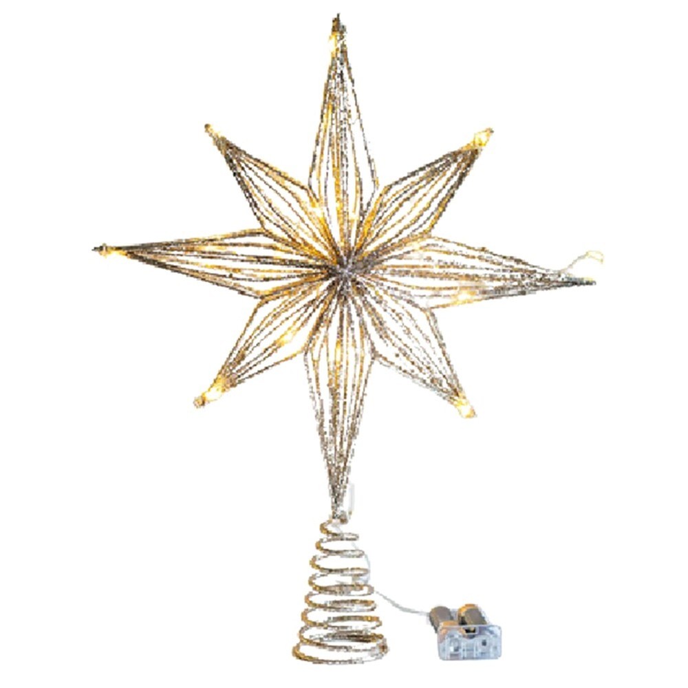 Christmas Tree Toppers Star LED Lamp Home Christmas Decorations for Tree7723