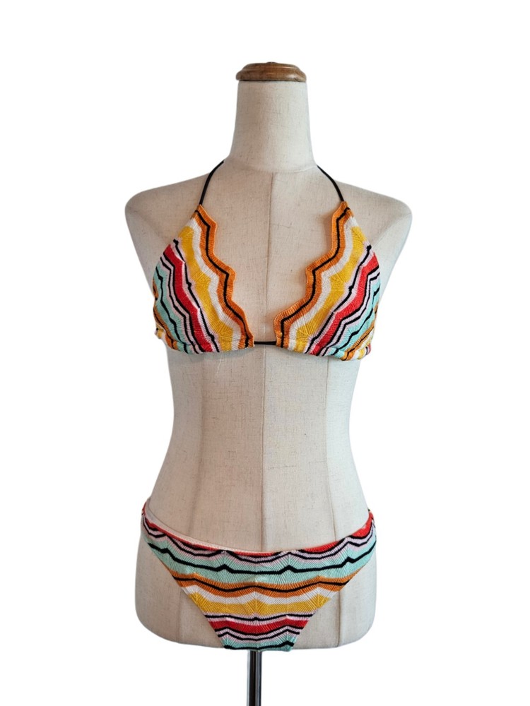 Missoni Mare Multicolor Knit Two Piece Woman Bikini
