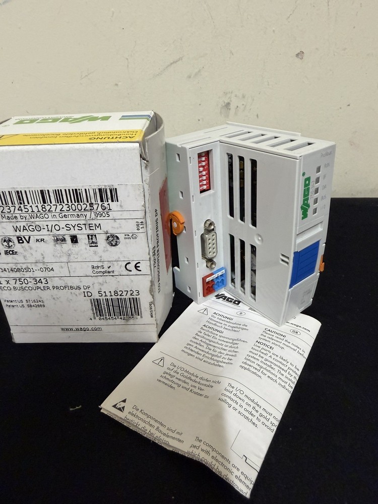 Wago 750-343 Eco Buscoupler Profibus DP NEW