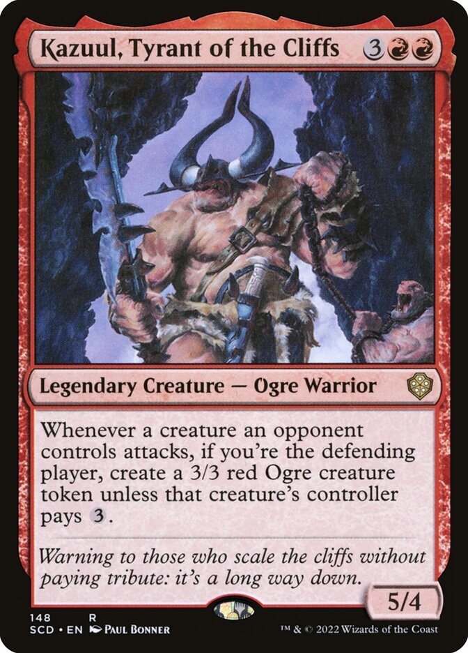 MTG Kazuul, Tyrant of the Cliffs (148/418) Starter Commander Decks LP