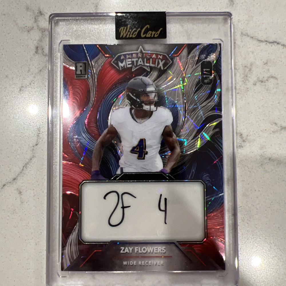 2023 Wild Card American Metallix Zay Flowers Auto 1/1