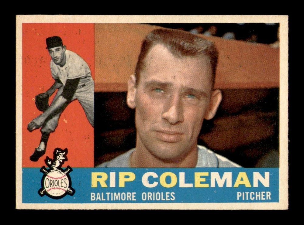1960 Topps #179 Rip Coleman EX-MINT Baseball Card OBGcards
