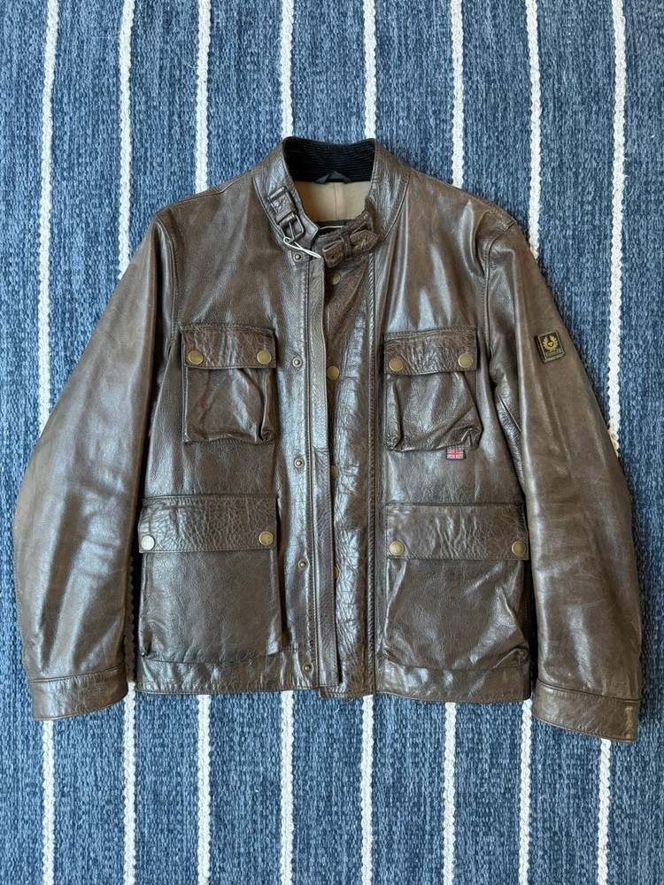 BELSTAFF BROWN LEATHER 