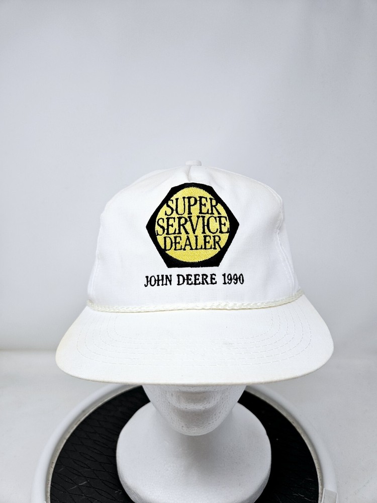 Vintage 1990 John Deere K Products Snapback Trucker Hat Made In The USA