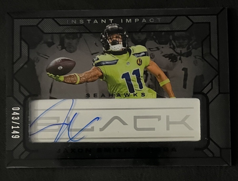 2024 Panini Black #III-JSN Jaxon Smith-Njigba Instant Impact Auto #43/149 RG3
