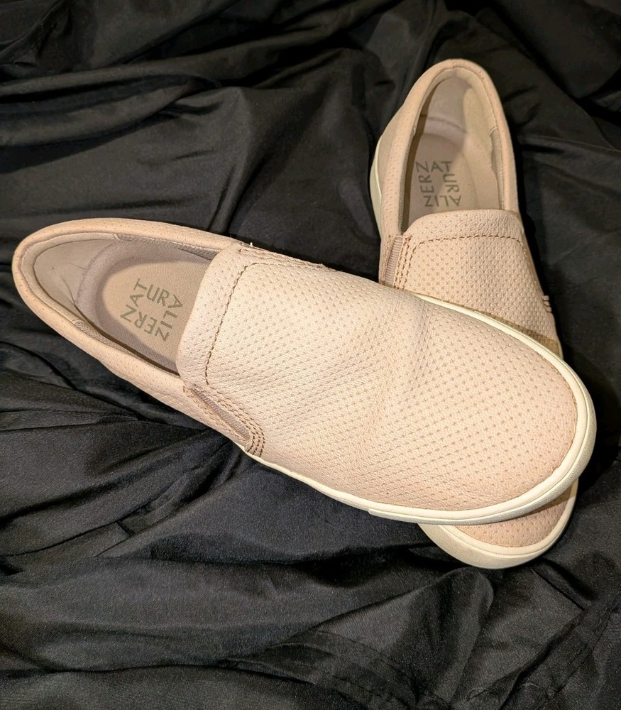 Naturalizer Beige Slip-On Comfort Round Toe Women's Casual Flats