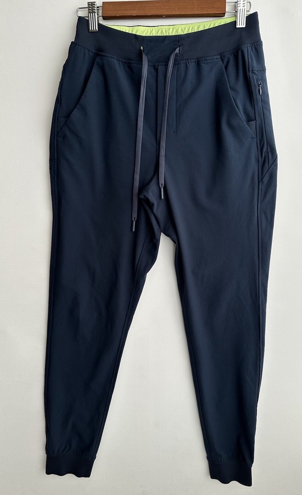 Birddogs Pants Men Small Navy Blue Boom Jogger Tapered Leg Stretch Drawstring