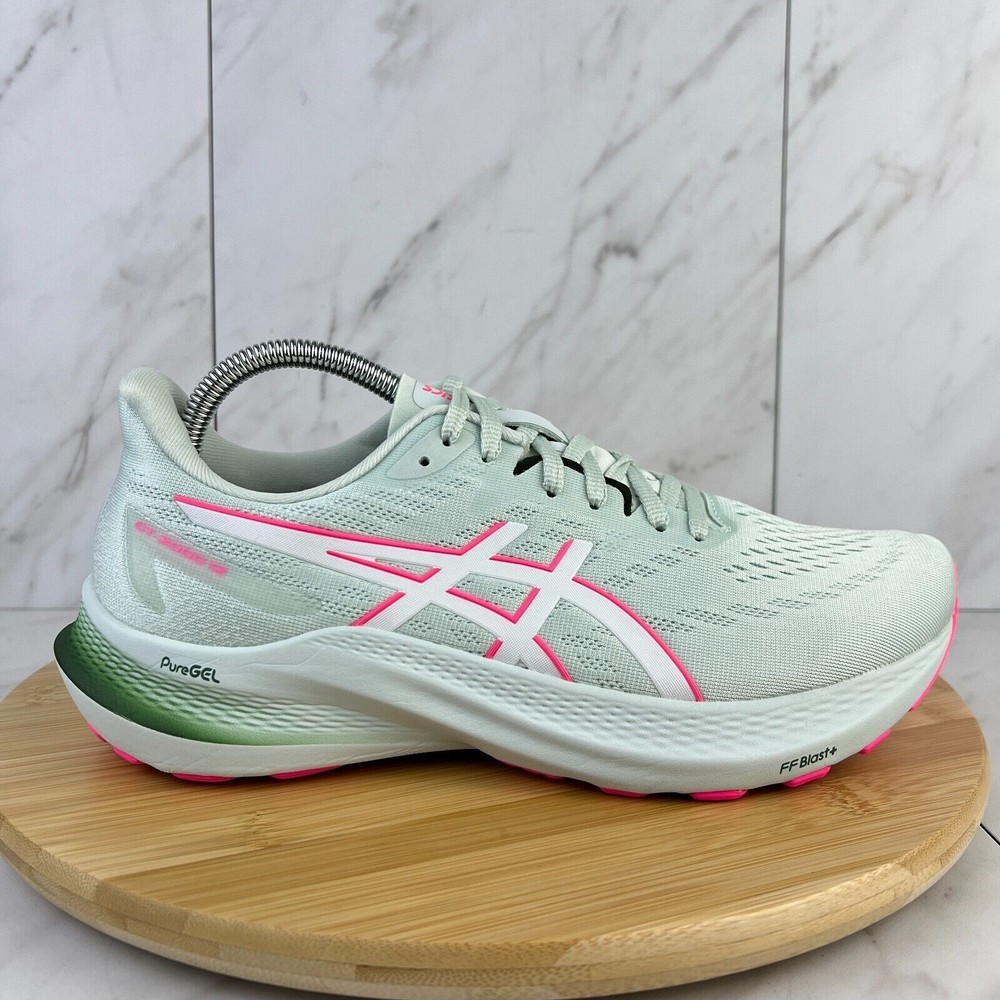 Asics GT-2000 12 Women's Size 9.5 Green Athletic Running Sneakers Shoes 1012B506