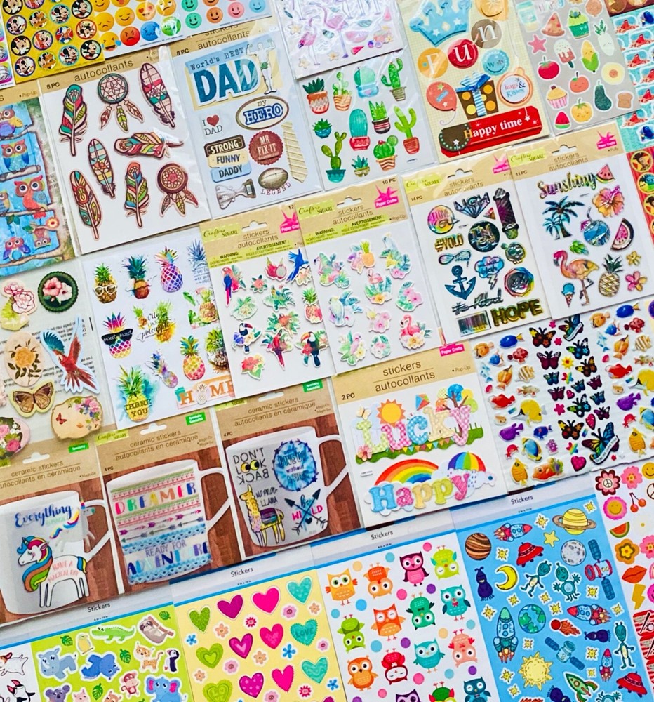 10+ Sheets | Wholesale Christmas Gift Sticker Lot Stickers