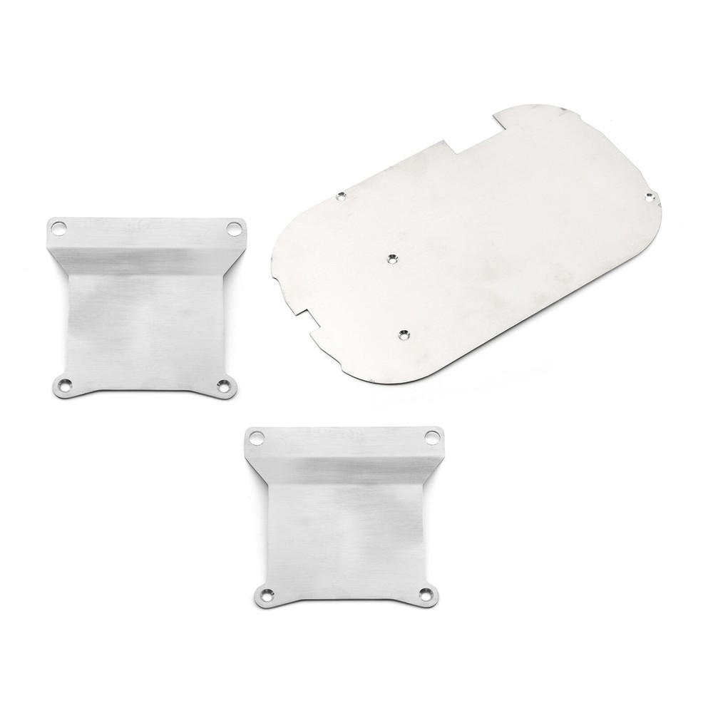 Stainless Steel Chassis Armor Set for TAMIYA TT01 1/10 RC Car Upgrade