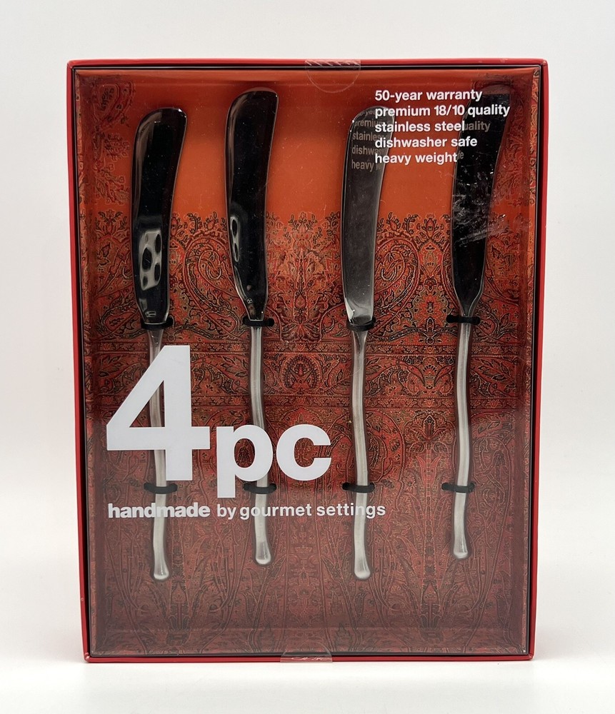 Gourmet Settings 18/10 Quality Stainless Steel Set Of 4 Spreader NIB