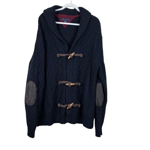 Tommy Hilfiger Lambswool Shawl Collar Grandpacore Cardigan in 2XL Size