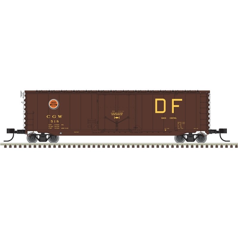 Atlas N Scale 50007151 GA 50' RBL Boxcar Chicago Great Western Road # 518