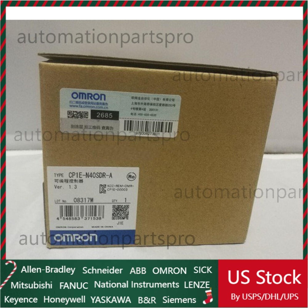 1PC New Omron CP1E-N40SDR-A PLC Module CP1EN40SDRA In Box US Free TAX