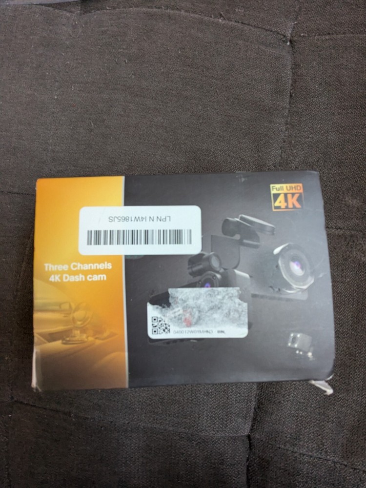 Triple Channel 8MP 4K Dash Cam with 2.0