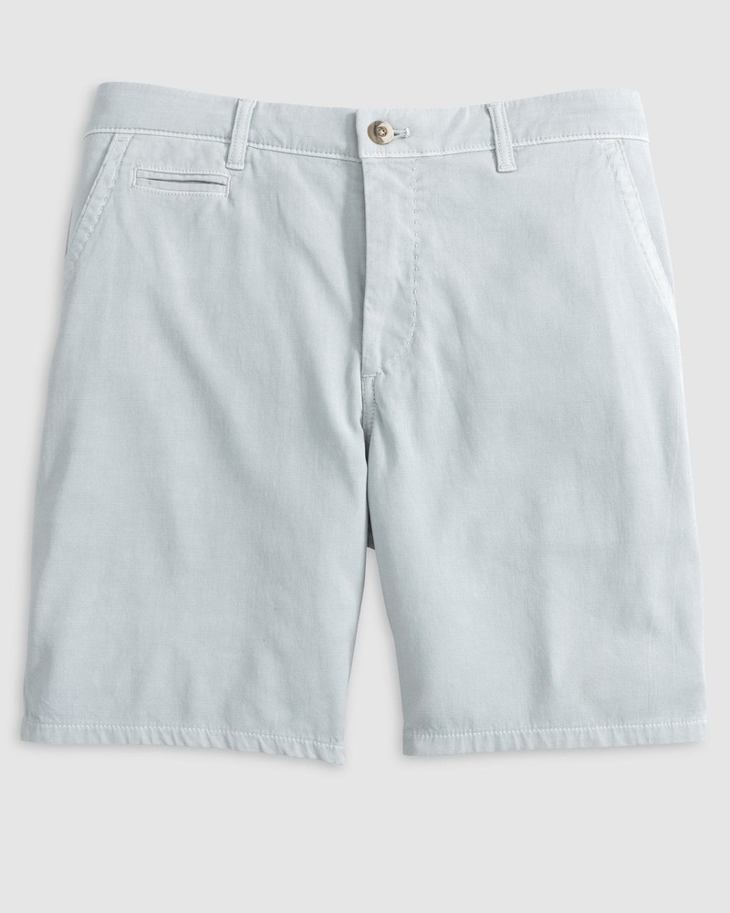 johnnie-O Nassau Cotton Blend Shorts Chrome Size 36 MC-7671738
