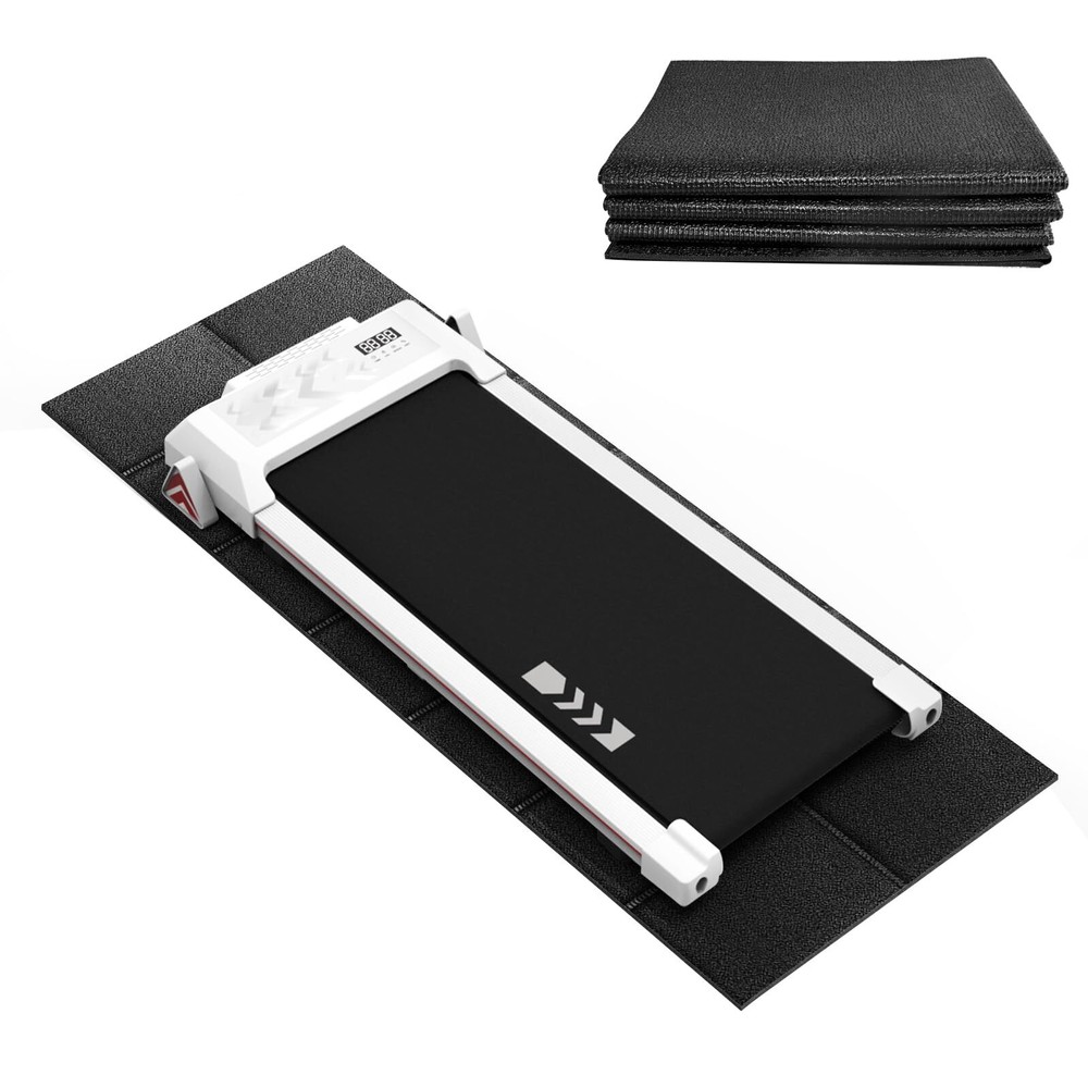 CIIHI Foldable Rubber Treadmill Mat for Home Fitness and Floor Protection
