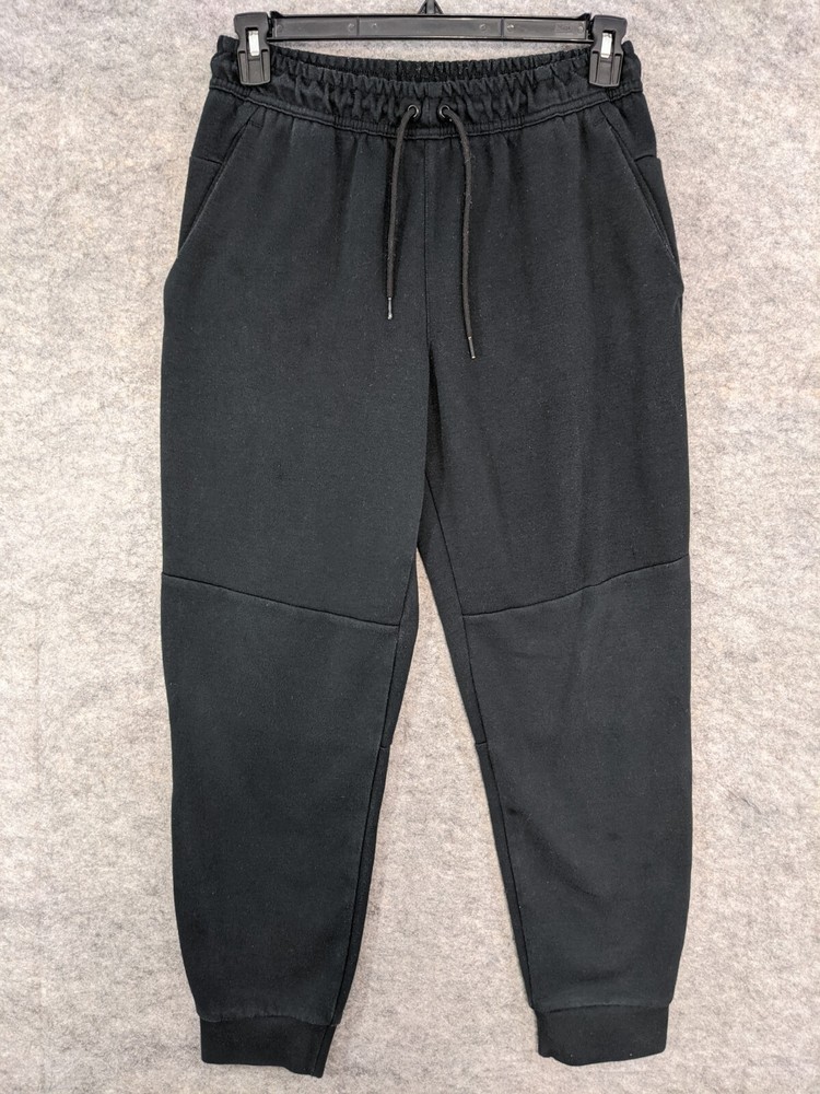 Women's Medium Black Knit Active Joggers with Cuffed Hem and Zip Pocket by Members Mark-image