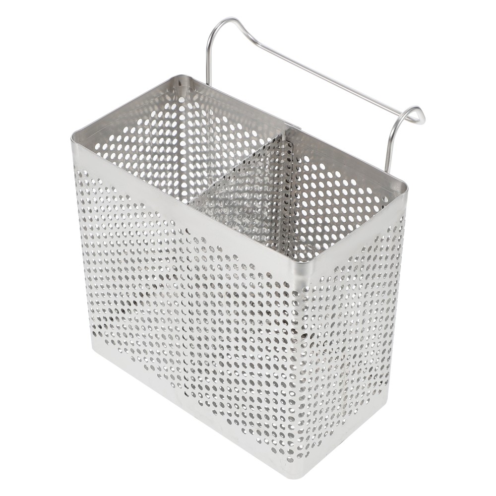 Stainless Steel Hanging Cutlery Holder with Hooks for Chopsticks and Utensils