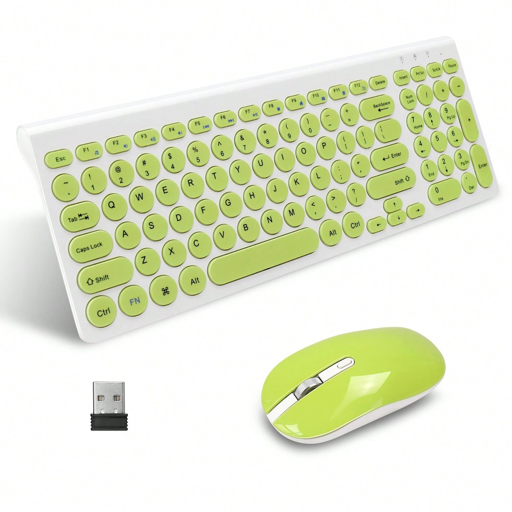 LeadsaiL Wireless Keyboard and Mouse Combo with USB Mouse for PC and Laptop Seamless Connectivity and Ergonomic Design for Productivity