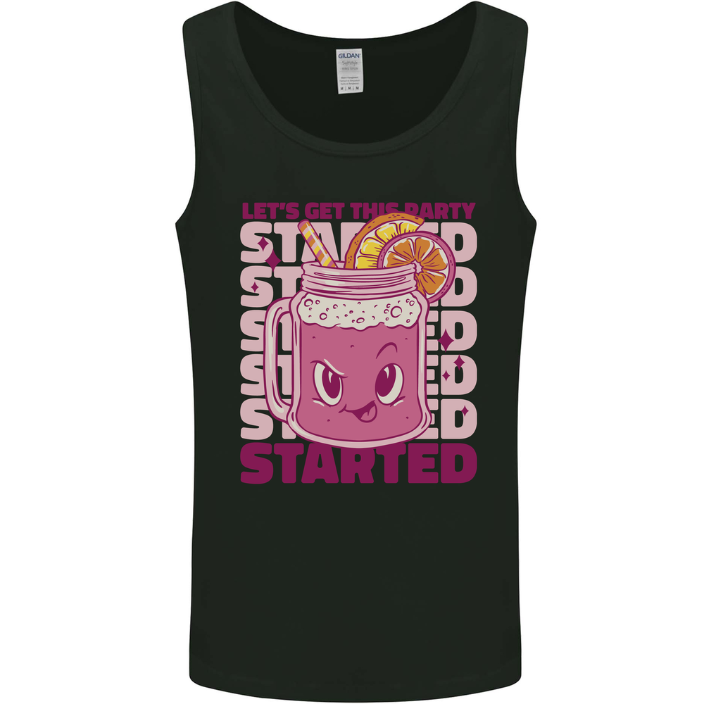 Party Started Alcohol Beer Hen Doo Stag Do Mens Vest Tank Top