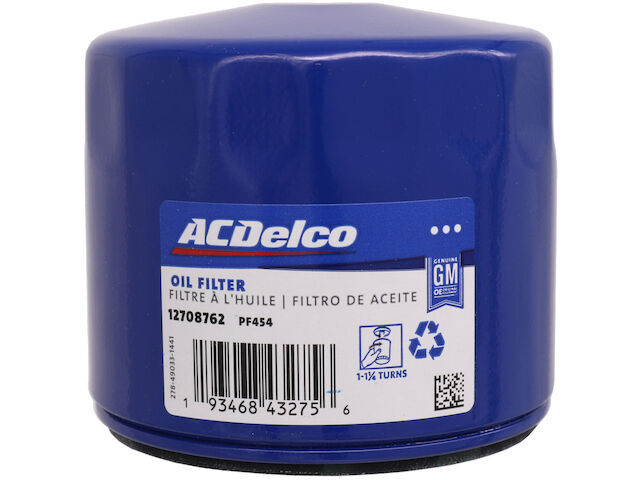 1983-1984 Chevy K10 Oil Filter AC Delco 62896RTZB for 4.1L 6 Cylinder Engine