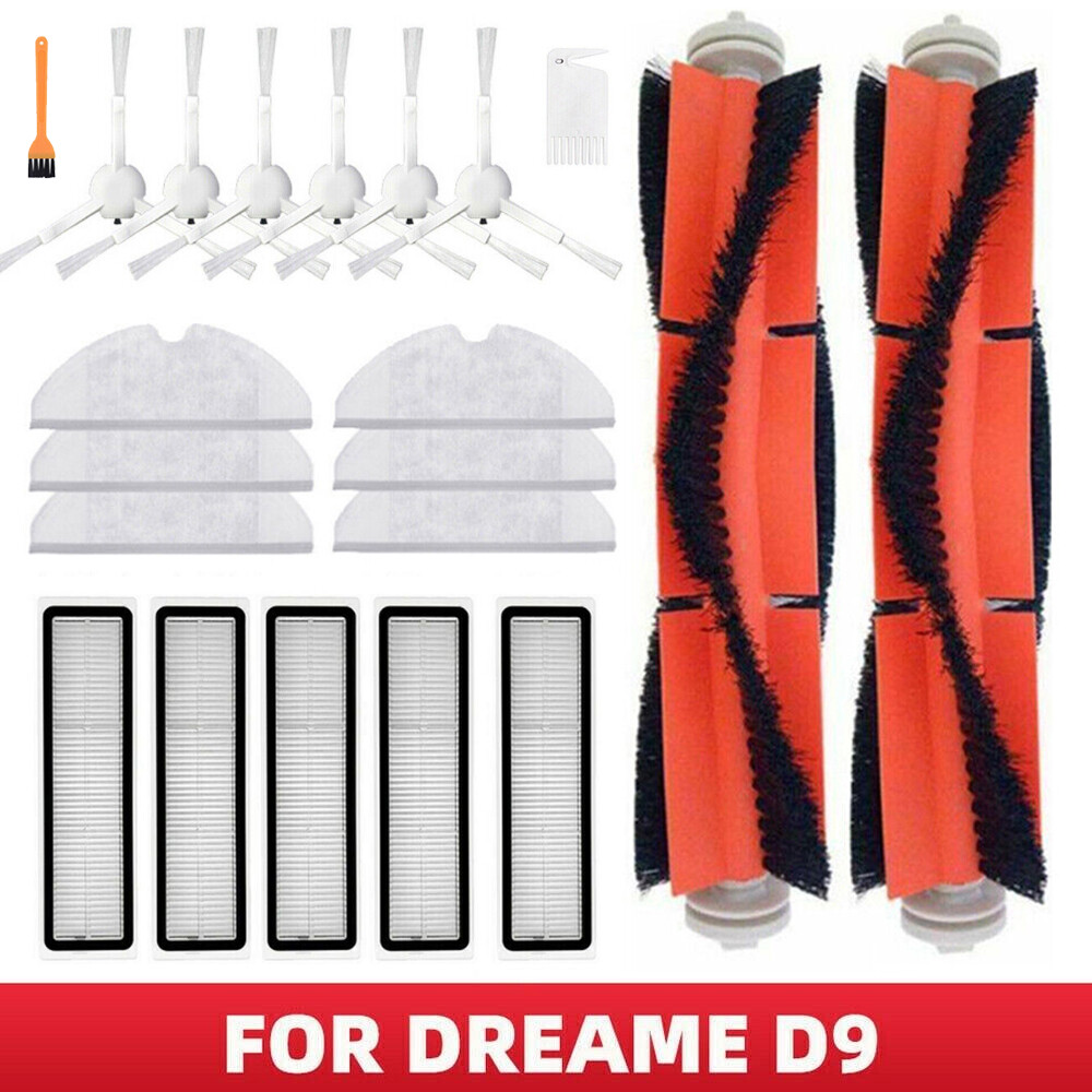 Side Roller HEPA Filter Main Brush Mop Cloths For Dreame D9 Robot Vacuum Cleaner