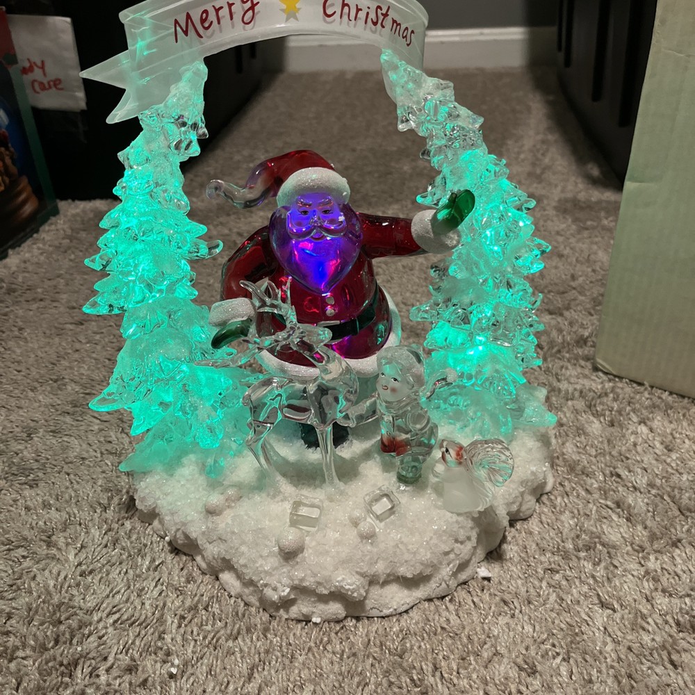 Holiday Ice Sculpture by Heritage Mint Ltd Merry Christmas To All